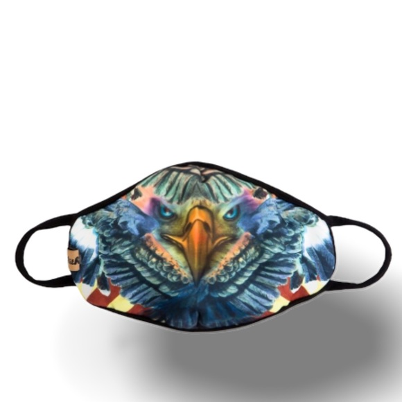 Made In USA  Washable Breathable Eagle Face Mask - Picture 4 of 7
